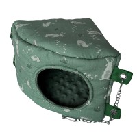 Кутовий будиночок для гризунів Зайці (15x17x25 см.)
