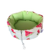 Гамак - лежанка для гризунів з принтом Кавунчики (діаметр 20 см.)